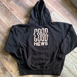 Jesus Saves Black Hoodie with Graphic Print